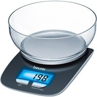 Beurer Báscula de cocina KS 25, Balanza de cocina negro