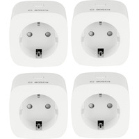 Bosch 8750001300X4, Toma de corriente con interruptor blanco