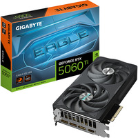 GIGABYTE GeForce RTX 5060 Ti EAGLE OC 16G Tarjeta Gráfica – 16 GB GDDR7, 128 bits, PCI-E 5.0, 2617 MHz Frecuencia del núcleo, 3 x DisplayPort, 1 x HDMI, GV-N506TEAGLE OC-16GD 128 bits, PCI-E 5.0, 2617 MHz Frecuencia del núcleo, 3 x DisplayPort, 1 x HDMI, GV-N506TEAGLE OC-16GD, GeForce RTX 5060 Ti, 16 GB, GDDR7, 128 bit, 7680 x 4320 Pixeles, PCI Express x16 5.0