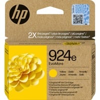 HP Cartucho de Tinta Original EvoMore 924e amarilla Alto rendimiento (XL), Amarillo, 1 pieza(s), 800 páginas, Pack individual