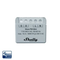 Shelly Shelly Wave PM Mini Z-Wave, Relé gris