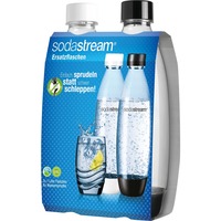 SodaStream 1741200490 consumible y accesorio para carbonatador Botella para bebida carbonatada, Botella de agua transparente/Negro