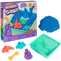 Spin Master Kinetic Sand - Set Sandbox: con Arenero, 454 g de Arena Mágica Azul y 4 Accesorios - Kit Manualidades Niños - Juguetes Niños 3 Años +, Juego de arena Kinetic Sand - Set Sandbox: con Arenero, 454 g de Arena Mágica Azul y 4 Accesorios - Kit Manualidades Niños - Juguetes Niños 3 Años +, Arena kinética infantil, 3 año(s), No tóxico, Azul