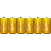 Varta 4114 Batería de un solo uso C Alcalino Batería de un solo uso, C, Alcalino, 1,5 V, 6 pieza(s), Azul, Amarillo