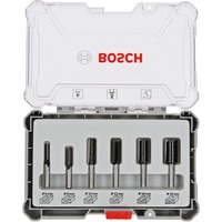 Bosch 2607017465 Juego de fresas 6 pieza(s) Juego de fresas, 6 mm, 6 pieza(s), 54, 50, 60, 60, 60, 60 mm, 20, 20, 30, 30, 30, 30 mm, 6, 8, 10, 12, 16, 20 mm
