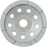 Bosch Disco de copa de diamante estándar para concreto, Ø 125mm, Rueda de esmeril 