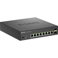 D-Link 10-Port Multi-Gigabit Smart Managed PoE Gestionado, Interruptor/Conmutador negro, Gestionado
