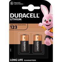 Duracell Ultra 123 BG2 Batería de un solo uso CR123A Litio Batería de un solo uso, CR123A, Litio, 3 V, 2 pieza(s), Negro, Naranja
