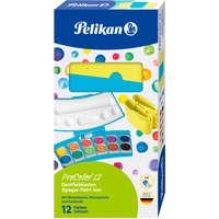 Pelikan 701204, Caja de pintura turquesa/amarillo neón