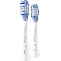 Philips Sonicare G3 Premium Cuidado de Encías HX9052/87, pack de 2, Cabezal de cepillo blanco/Lila