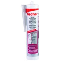 fischer Silicona sanitaria DSSA TP 310ml, sellador transparente