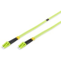 Digitus Cable de parche de fibra óptica, dúplex, conector LC > LC, multimodo OM5 verde claro