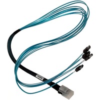 HighPoint INT-MS-1M4SC cable de SATA 1 m 4 x SATA de 15 pines Negro, Azul, Adaptador negro, 1 m, SATA I, 4 x SATA de 15 pines, Macho, Negro, Azul, Derecho
