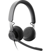 Logitech 981-000870 auricular y casco Auriculares Alámbrico Diadema Llamadas/Música USB Tipo C Grafito, Auriculares con micrófono gris/Negro, Alámbrico, Llamadas/Música, 20 - 16000 Hz, 211 g, Auriculares, Grafito