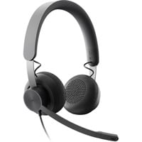 Logitech Zone Wired UC Auriculares Alámbrico Diadema Llamadas/Música USB Tipo C Grafito, Auriculares con micrófono gris/Negro, Alámbrico, Llamadas/Música, 20 - 16000 Hz, 211 g, Auriculares, Grafito
