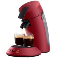 Philips CSA 210/90, Cafetera monodosis rojo oscuro/Negro