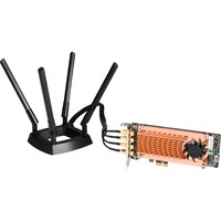 QNAP QWA-AC2600 adaptador y tarjeta de red Interno WLAN 1733 Mbit/s, Adaptador Wi-Fi Interno, Inalámbrico, PCI Express, WLAN, Wi-Fi 5 (802.11ac), 1733 Mbit/s