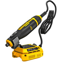 Stanley Mini amoladora/grabador inalámbrico, 18 Voltios, Herramienta multifunción negro/Amarillo