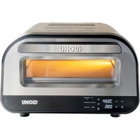 Unold 68816 fabricante de pizza y hornos 1 Pizza(s) 1700 W Plata, Horno de pizza acero fino/Negro, 1 Pizza(s), Plata, Acero inoxidable, 30 cm, Digital, 450 °C