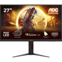 AOC G4 U27G4XM pantalla para PC 68,6 cm (27") 3840 x 2160 Pixeles 4K Ultra HD LED Negro, Rojo, Monitor de gaming negro, 68,6 cm (27"), 3840 x 2160 Pixeles, 4K Ultra HD, LED, 1 ms, Negro, Rojo