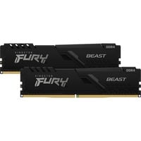 Kingston FURY FURY Beast módulo de memoria 32 GB 4 x 8 GB DDR4 3200 MHz, Memoria RAM negro, 32 GB, 4 x 8 GB, DDR4, 3200 MHz, 288-pin DIMM