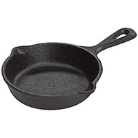 Lodge Mini sartén LMS3 con mango, Pan negro