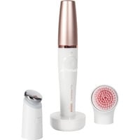 Procter & Gamble 81636295 depiladora 10 pinzas Blanco, Bronce gris/Bronce, Blanco, Bronce, 10 pinzas, Mejillas, Mentón, Frente, Labio superior, 0,5 mm, Batería, 100 - 240V