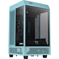 Thermaltake The Tower 100 Mini Tower Turquesa, Cajas de torre turquesa, Mini Tower, PC, Turquesa, Mini-ITX, SPCC, Vidrio templado, 19 cm