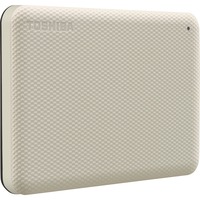 Toshiba Canvio Advance disco duro externo 1000 GB Blanco, Unidad de disco duro beige, 1000 GB, 2.5", 2.0/3.2 Gen 1 (3.1 Gen 1), Blanco