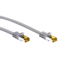 goobay 91585 cable de red Gris 1 m Cat7 S/FTP (S-STP) gris, 1 m, Cat7, S/FTP (S-STP), RJ-45, RJ-45