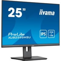 iiyama ProLite XUB2595WSU-B5 pantalla para PC 63,5 cm (25") 1920 x 1200 Pixeles WUXGA LED Negro, Monitor LED negro, 63,5 cm (25"), 1920 x 1200 Pixeles, WUXGA, LED, 4 ms, Negro