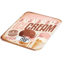 Beurer Báscula de cocina KS 19 Ice-cream, Balanza de cocina marrón/Beige