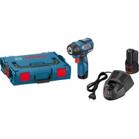 Bosch GDS 12V-115 Professional 2600 RPM Negro, Azul, Rojo, Tornillo de percusión azul/Negro, Destornillador de impacto, Mango de pistola, 3/8", Negro, Azul, Rojo, Sin escobillas, 2600 RPM