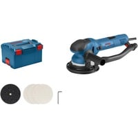 Bosch GET 75-150 Professional Lijadora rotorbital 7300 RPM 14600 OPM Negro, Azul 750 W, Lijadora orbital azul/Negro, Lijadora rotorbital, Velcro, Negro, Azul, 3300 RPM, 7300 RPM, 6600 OPM