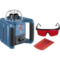 Bosch GRL 300 HV Professional Nivel giratorio 300 m 635 nm (< 1 mW), Láser rotativo azul/Negro, 300 m, 0,1 mm/m, 5°, 600 RPM, Rojo, 3R