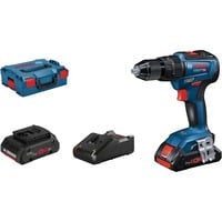 Bosch GSB 18V-55 PROFESSIONAL 1800 RPM Sin llave 1,1 kg Negro, Azul, Rojo, Martillo atornillador azul/Negro, Taladro de pistola, Sin llave, Sin escobillas, Negro, Azul, Rojo, 1,3 cm, 1800 RPM