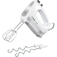 Bosch MFQ24200 batidora Batidora de mano 400 W Acero pulido, Blanco blanco/Acero fino, Batidora de mano, Acero pulido, Blanco, Batir, Amasar, Mezcla, Remover, Botones, palanca, Metal, Plástico, 400 W