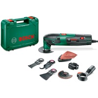 Bosch PMF 220 CE Set Negro, Verde 220 W 20000 OPM, Herramienta multifunción verde/Negro, Milling, Recortando, Corte, Desbastado, Serrado, Raspado, Negro, Verde, 20000 OPM, 15000 OPM, 2,8°, Corriente alterna