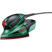 Bosch PSM 100 A Multilijadora 26000 OPM Negro, Verde, Rojo, Lijadora múltiple verde/Negro, Multilijadora, Velcro, Negro, Verde, Rojo, 26000 OPM, 1,4 mm, 0,7 mm