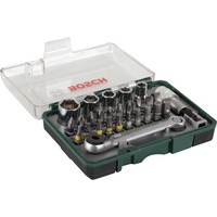 Bosch Rainbow Pro 27 bit + ratchet punta de destornillador 27 pieza(s), Kit de herramientas verde, 27 pieza(s), Pozidriv, Torx, PH 1/2/2/3 PZ 1/2/3 T 10/15/20/25/30 HEX 3/4/5/6 PH 1/2/2/3 PZ 1/2/3 T 10/15/20/25/30 HEX 3/4/5/6..., 25 mm