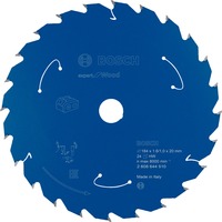Bosch ‎2608644510 hoja de sierra circular 18,4 cm 1 pieza(s) Punta de carburo de tungsteno (TCT), 18,4 cm, Bosch, 180 g, 1 pieza(s)