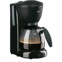 Braun KF560 cafetera eléctrica Cafetera de filtro negro, Cafetera de filtro, De café molido, 1100 W, Negro