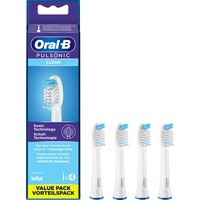 Braun Pulsonic Clean 4 pieza(s) Blanco, Cabezal de cepillo blanco, 4 pieza(s), Blanco, Oral-B, Pulsonic Clean