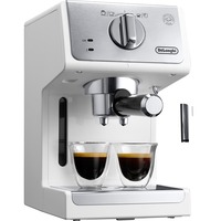 DeLonghi Active Line ECP33.21.W Manual Cafetera combinada 1,1 L, Cafetera espresso blanco/Aluminio, Cafetera combinada, 1,1 L, De café molido, 1100 W, Blanco