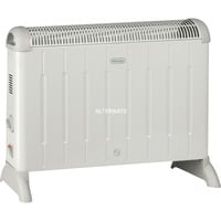 DeLonghi HCM2030 calefactor eléctrico 2000 W, Convector de pie blanco/Gris, 2000 W, 700 W, 60 m³, 230 V, 50 Hz, 542 x 175 x 400 mm
