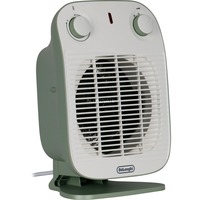 DeLonghi HFS50B20.GR Interior Verde, Blanco 2000 W Ventilador eléctrico, Termoventiladores verde, Ventilador eléctrico, IP21, Interior, Escritorio, Piso, Mesa, Verde, Blanco, Giratorio