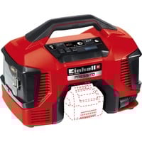 EINHELL PRESSITO, Compresor híbrido 18Volt / 220Volt rojo/Negro, No incluye cargador ni batería