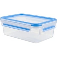 Emsa 508540 recipiente de almacenar comida Rectangular Caja 1 L Transparente 6 pieza(s) transparente/Azul, Caja, Rectangular, 1 L, Transparente, Alemania, 136 mm