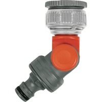 GARDENA Conector de grifo articulado 33,3 mm (G 1") / 26,5 mm (G 3/4") , Piezas de la válvula gris/Naranja,  998-50 