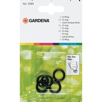 GARDENA Junta tórica de 9 mm. Incluye: 5 unidades negro, 5303-20